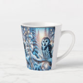 Schönes Schüssel im Winter Wunderland Weihnachten Milchtasse (Rechts)