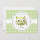 Schönes Schüssel mit Pastel Polka Dots Custom Aqua Einladung (Rückseite)