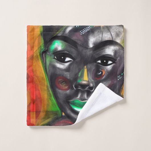 Schönes Schwarz Badhandtuch Set (Waschlappen)