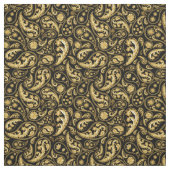 Schönes Schwarz-Gold-Paisley-Muster Stoff (Muster)