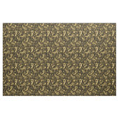 Schönes Schwarz-Gold-Paisley-Muster Stoff (Fat Quarter (45,7 x 55,9 cm))