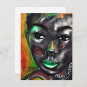 Schönes Schwarz Mitteilungskarte (Vorne/Hinten)