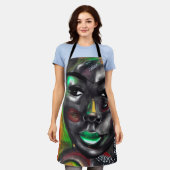 Schönes Schwarz Schürze (Getragen)