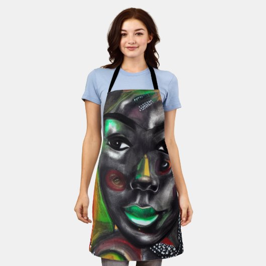 Schönes Schwarz Schürze (Getragen)