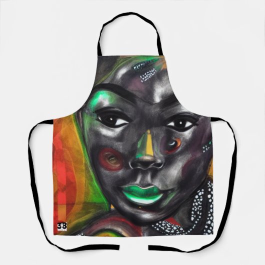 Schönes Schwarz Schürze (Vorderseite)