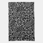 Schönes Schwarz-Weiß-Handtuch Handtuch (Vertikal)