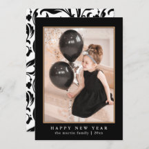 Schönes Schwarz-Weiß-Muster Foto Neues Jahr