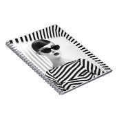 Schönes Schwarz-Weiß-Portrait mit Kunst Notizblock (Rechte Seite)