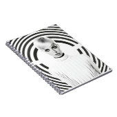 Schönes Schwarz-Weiß-Portrait Notizblock (Rechte Seite)