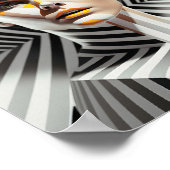 Schönes Schwarz-Weiß-Portrait Poster (Ecke)