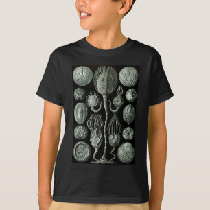 Schönes Schwarz-Weiß-Zystoiden-Fossilienbild T-Shirt