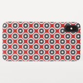 Schönes Schwarz-weißes Rotes Muster Case-Mate iPhone Hülle (Rückseite (Horizontal))