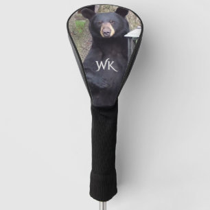 Schönes Schwarzbärenmonogramm Golf Headcover