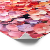 Schönes Schwarze Hydrangeas Portrait Poster (Ecke)