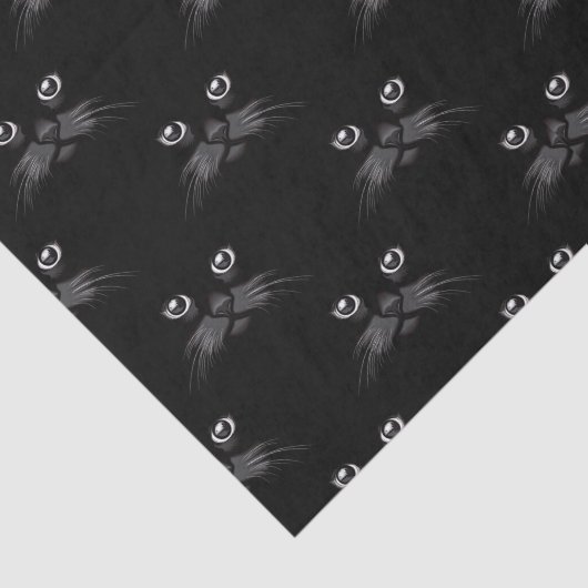 Schönes schwarze Katzen-Gewohnheits-Geschenk Seidenpapier (Ausschnitt)