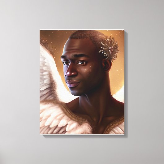 Schönes schwarzes Afrika Leinwanddruck (Vorderseite)