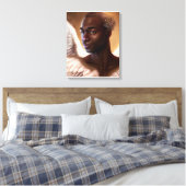 Schönes schwarzes Afrika Leinwanddruck (Insitu (Schlafzimmer))