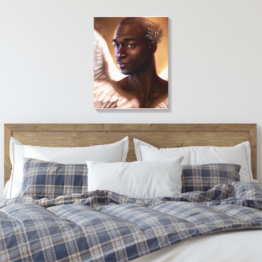 Schönes schwarzes Afrika Leinwanddruck (Insitu (Schlafzimmer))