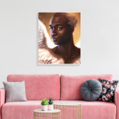 Schönes schwarzes Afrika Leinwanddruck (Insitu (Wohnzimmer))