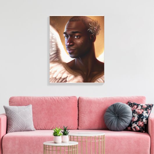 Schönes schwarzes Afrika Leinwanddruck (Insitu (Wohnzimmer))