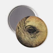 Schönes Schwarzes Auge Magnet (Vorderseite/Rückseite)