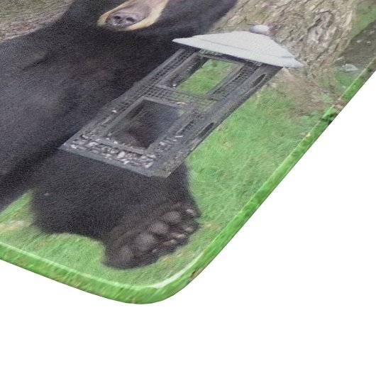 Schönes Schwarzes Bärenglas Schneidebrett (Ecke)