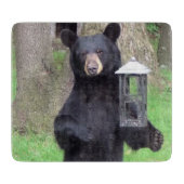 Schönes Schwarzes Bärenglas Schneidebrett (Vorderseite)