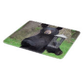 Schönes Schwarzes Bärenglas Schneidebrett (Ecke)