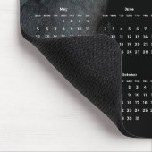 Schönes Schwarzes Foto 2024 Jahreskalender Mousepad (Ecke)