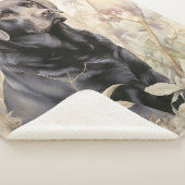 Schönes schwarzes Labor Sherpadecke (3/4)