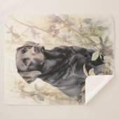 Schönes schwarzes Labor Sherpadecke (Vorderseite (Horizontal))