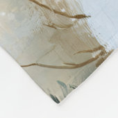 Schönes schwarzes Lamm mit rotem Scarf Fleecedecke (Ecke)