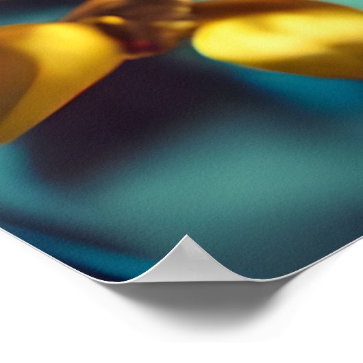 Schönes schwarzes Mädchen, Schwarz-Geschichte-Mona Poster (Ecke)