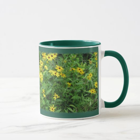 Schönes schwarzes mit Augen Susans Tasse (Rechts)