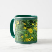 Schönes schwarzes mit Augen Susans Tasse (Vorderseite Links)