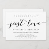 Schönes Schwarzes Nichts Extravagant nur Liebe, En Einladung (Vorne/Hinten)