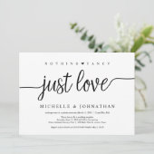 Schönes Schwarzes Nichts Extravagant nur Liebe, En Einladung (Stehend Vorderseite)