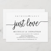 Schönes Schwarzes Nichts Extravagant nur Liebe, En Einladung (Vorne/Hinten)