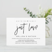 Schönes Schwarzes Nichts Extravagant nur Liebe, En Einladung (Stehend Vorderseite)