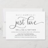 Schönes Schwarzes Nichts Extravagant nur Liebe, En Einladung (Vorderseite)