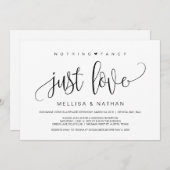 Schönes Schwarzes Nichts Extravagant nur Liebe, En Einladung (Vorne/Hinten)