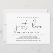 Schönes Schwarzes Nichts Extravagant nur Liebe, En Einladung (Vorderseite)