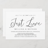 Schönes Schwarzes Nichts Extravagant nur Liebe, En Einladung (Vorne/Hinten)