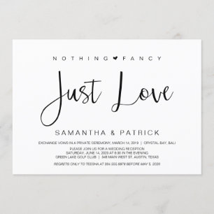 Schönes Schwarzes Nichts Extravagant nur Liebe, En Einladung