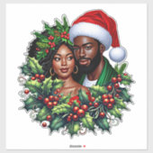 Schönes Schwarzes Paar Holstmauerwerk Aufkleber (Blatt)