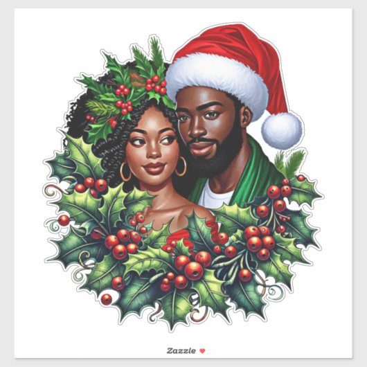 Schönes Schwarzes Paar Holstmauerwerk Aufkleber (Blatt)