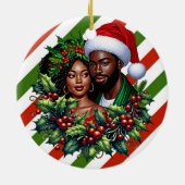 Schönes Schwarzes Paar Holstmauerwerk Keramik Ornament (Hinten)