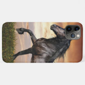 Schönes Schwarzes Pferd Case-Mate iPhone Hülle (Rückseite (Horizontal))