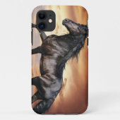 Schönes Schwarzes Pferd Case-Mate iPhone Hülle (Rückseite)
