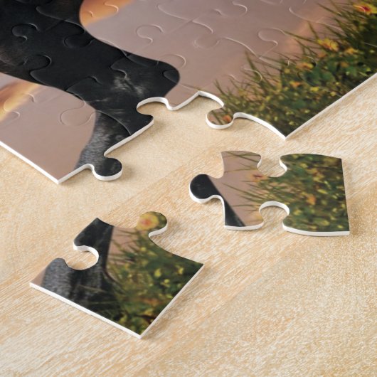 Schönes Schwarzes Pferd Puzzle (Seite)